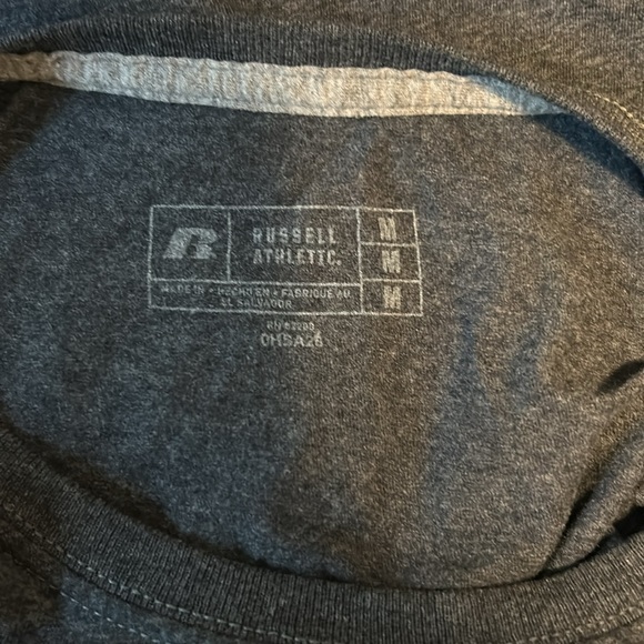 Clemson Russell Athletic Dark Gray T-shirt size M. Unisex - Picture 5 of 5